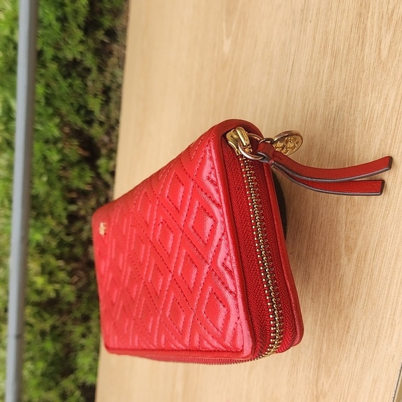 Tory Burch Red and Gold Wallet - Picture 6 of 11